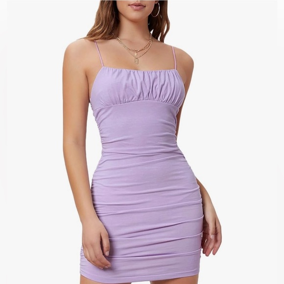 Dresses & Skirts - Ruched Bust Bodycon Short Dress